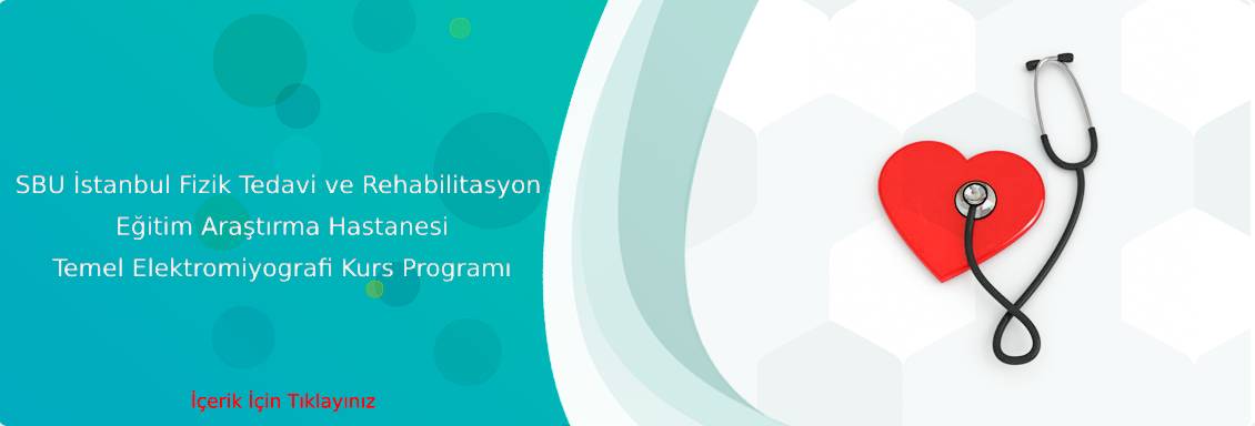 SBU İstanbul Fizik Tedavi ve Rehabilitasyon  Eğitim Araştırma Hastanesi Temel Elektromiyografi Kurs Programı.